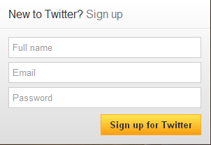 twitter registration