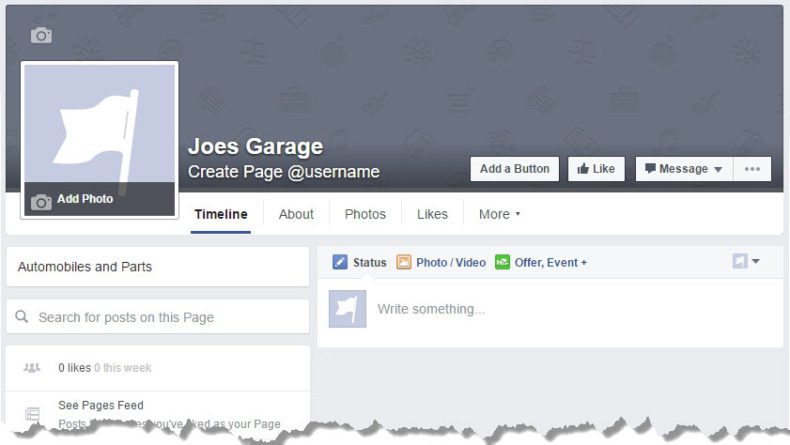 facebook add content