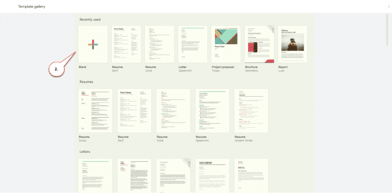 Google Docs - create document from template