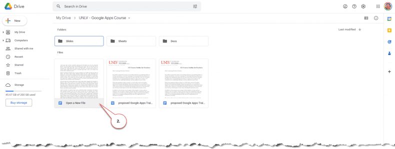 Google Docs - open document from Drive