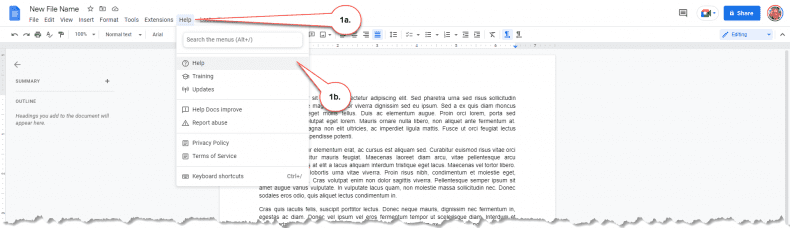 Google Docs - help