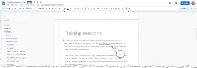 Google Docs - spelling