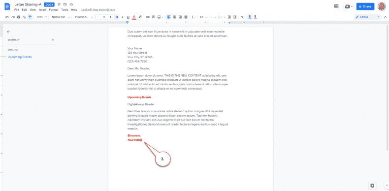 Google Docs - format painter