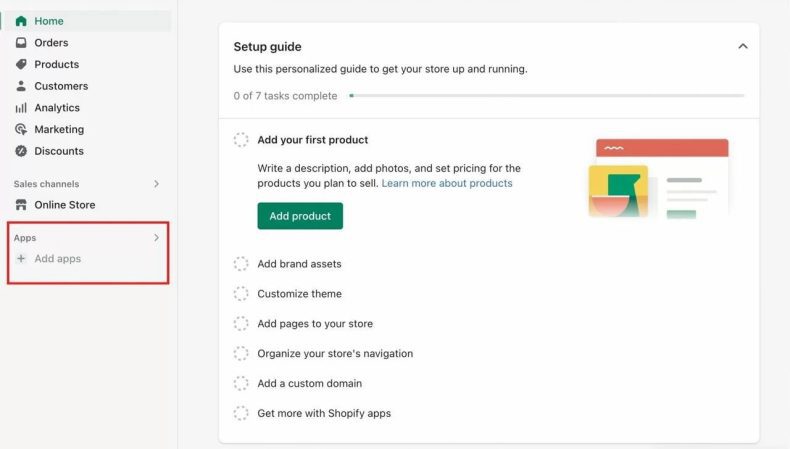 add printful app to shopify