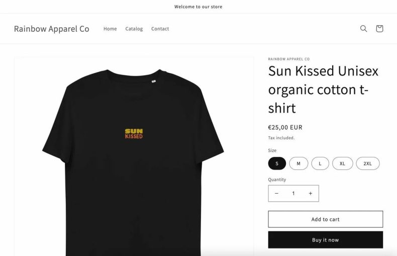 products synced between printful and shopify